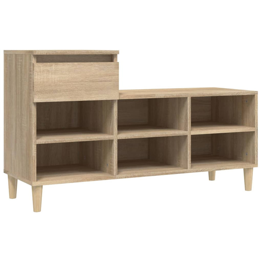 Schoenenkast 102X36X60 Cm Bewerkt Hout Sonoma Eikenkleurig