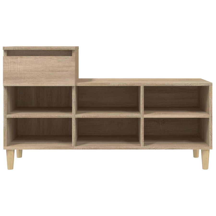 Schoenenkast 102X36X60 Cm Bewerkt Hout Sonoma Eikenkleurig