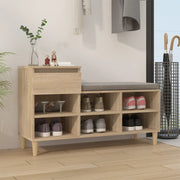 Schoenenkast 102x36x60 cm bewerkt hout sonoma eiken
