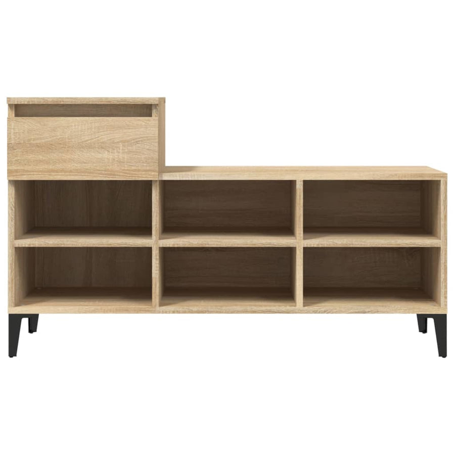 Schoenenkast 102X36X60 Cm Bewerkt Hout Kleurig Sonoma eiken