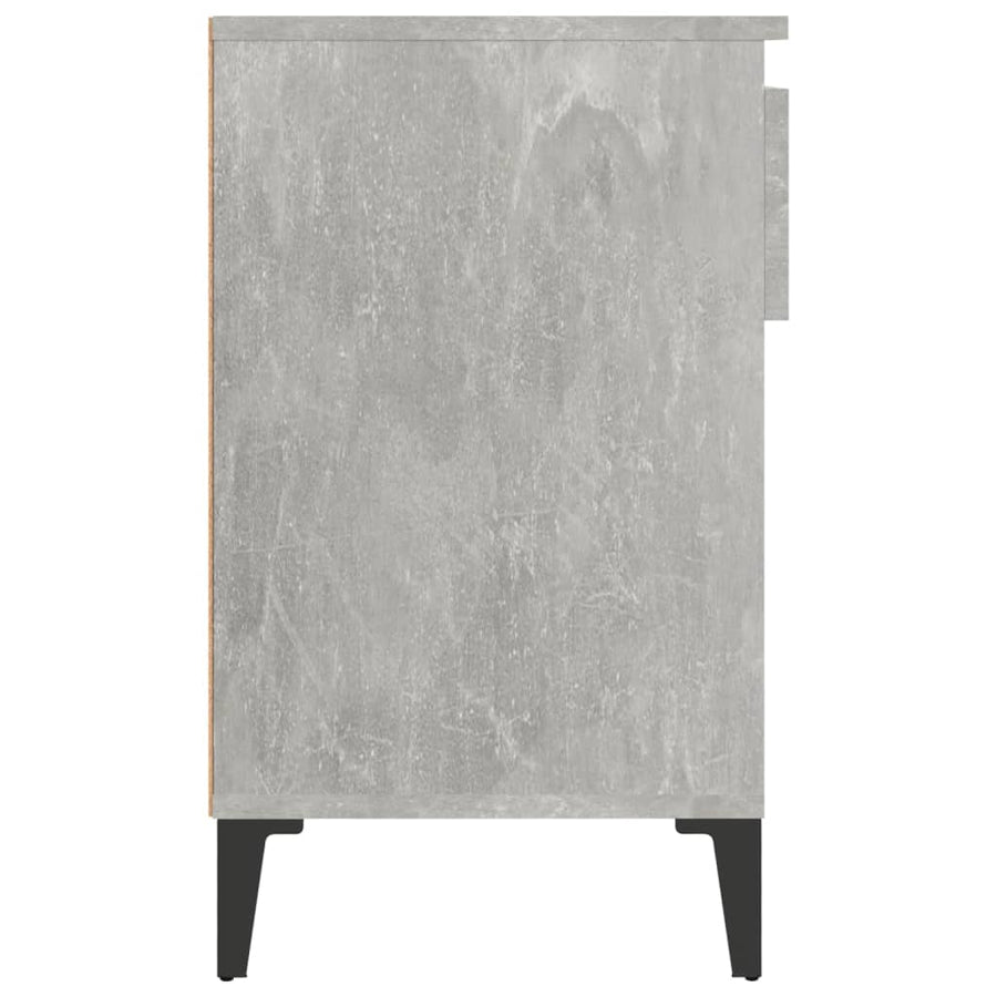 Schoenenkast 02X36X60 Cm Bewerkt Hout Betongrijs