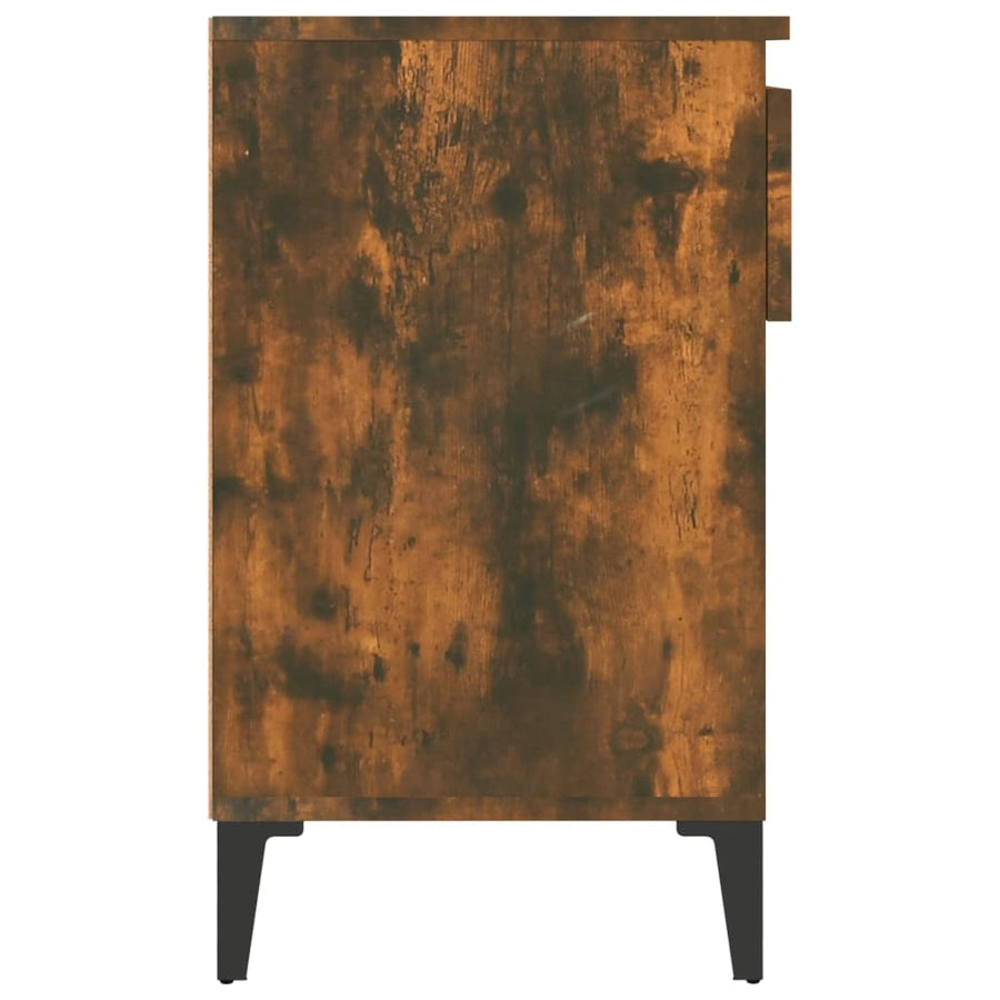 Schoenenkast 102X36X60 Cm Bewerkt Hout Gerookt Eikenkleurig