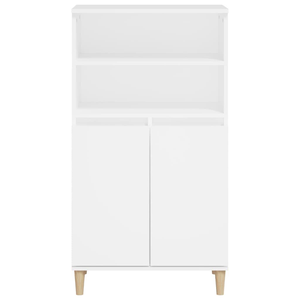 Hoge Kast 60X36X110 Cm Bewerkt Hout Wit
