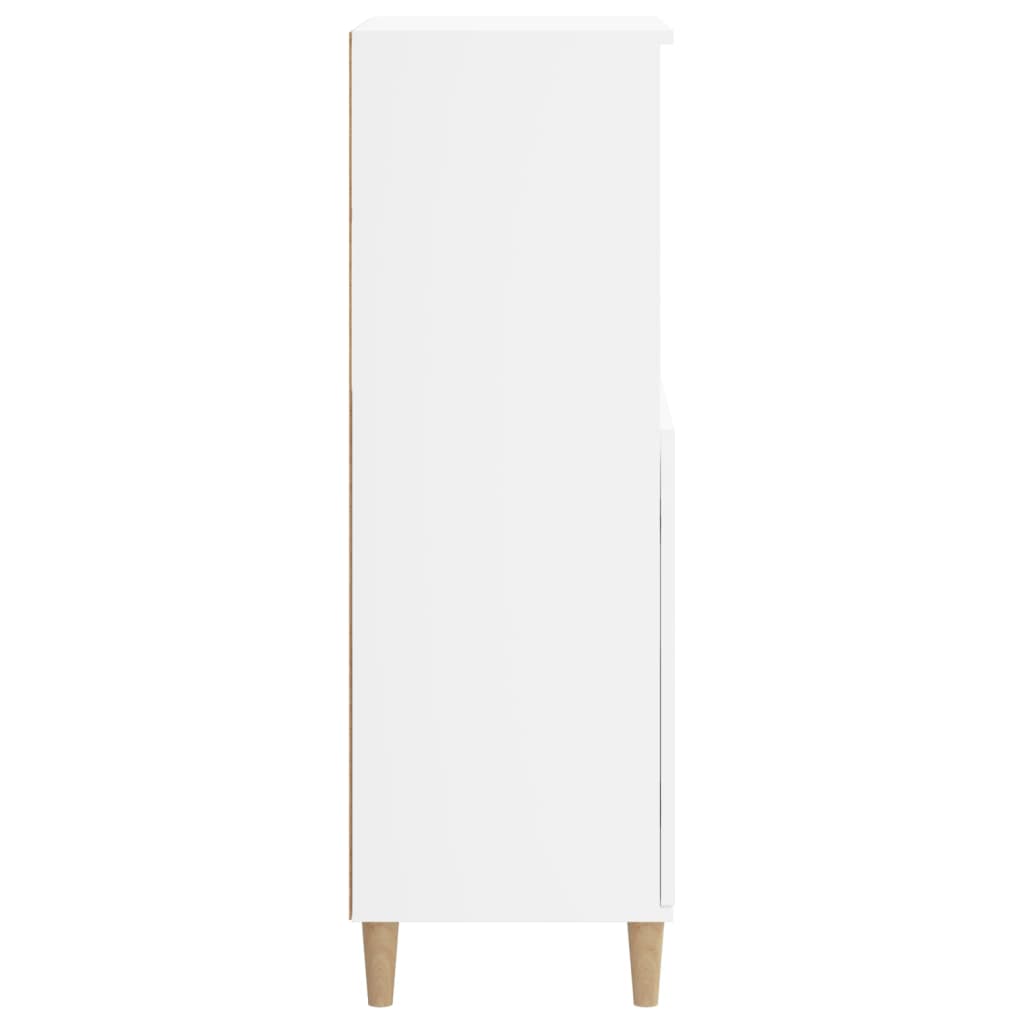 Hoge Kast 60X36X110 Cm Bewerkt Hout Wit