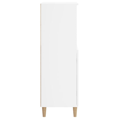 Hoge Kast 60X36X110 Cm Bewerkt Hout Wit