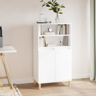 Hoge kast 60x36x110 cm wit bewerkt hout