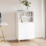 Hoge kast 60x36x110 cm wit bewerkt hout