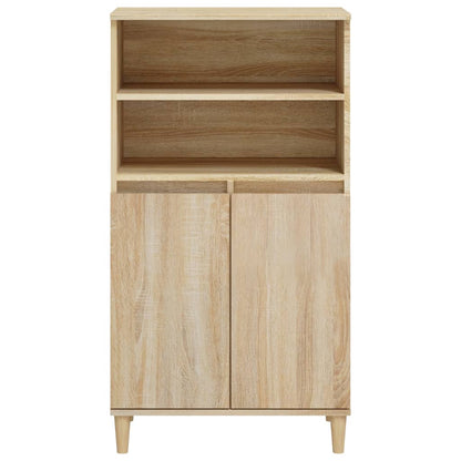 Hoge kast 60x36x110 cm bewerkt hout sonoma eikenkleurig