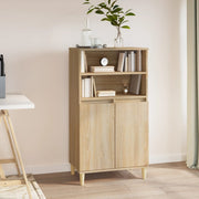 Hoge kast 60x36x110 cm bewerkt hout sonoma eiken