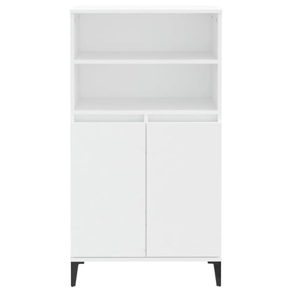 Hoge Kast 60X36X110 Cm Bewerkt Hout Wit