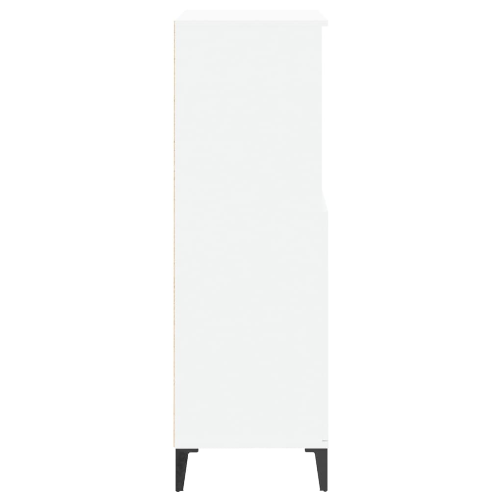 Hoge Kast 60X36X110 Cm Bewerkt Hout Wit
