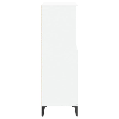 Hoge Kast 60X36X110 Cm Bewerkt Hout Wit
