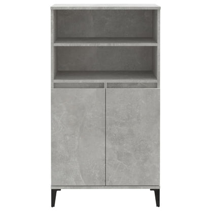 Hoge Kast 60X36X110 Cm Bewerkt Hout Betongrijs