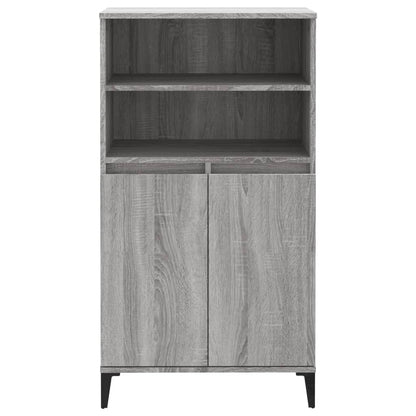 Hoge Kast 60X36X110 Cm Bewerkt Hout Grijs Sonoma Eikenkleurig