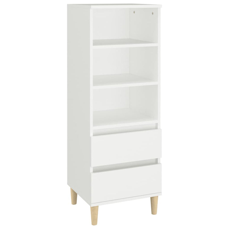 Hoge Kast 40X36X110 Cm Bewerkt Hout Wit