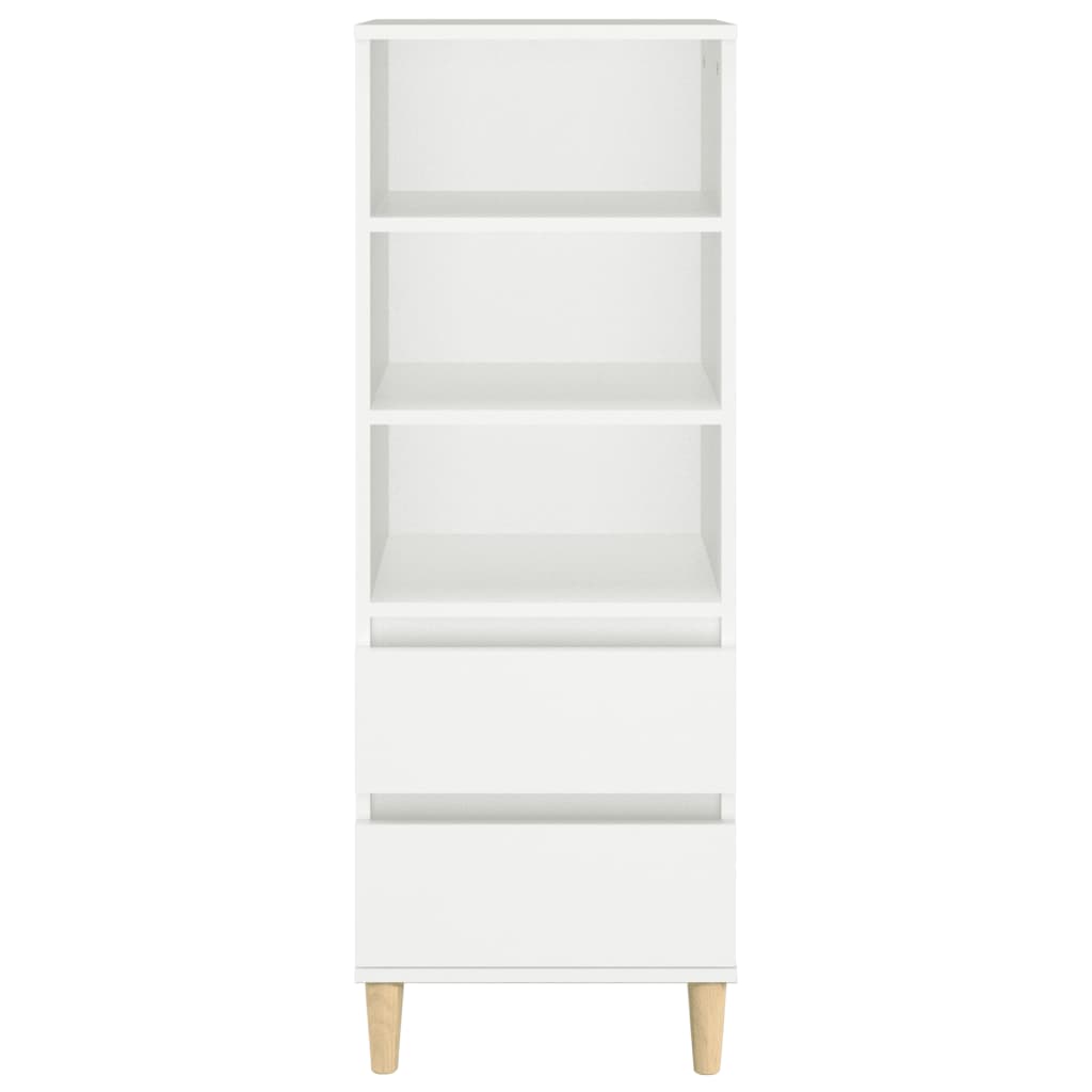 Hoge Kast 40X36X110 Cm Bewerkt Hout Wit