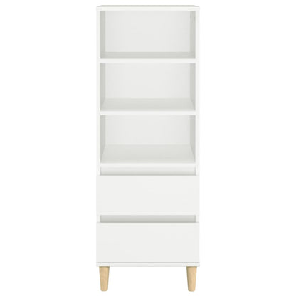 Hoge Kast 40X36X110 Cm Bewerkt Hout Wit
