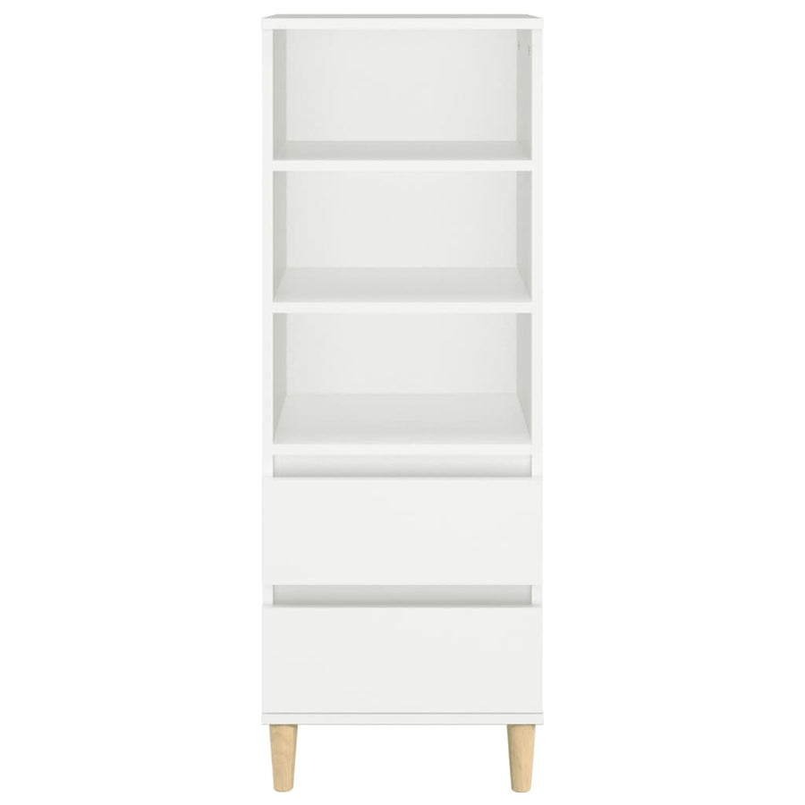 Hoge Kast 40X36X110 Cm Bewerkt Hout Wit