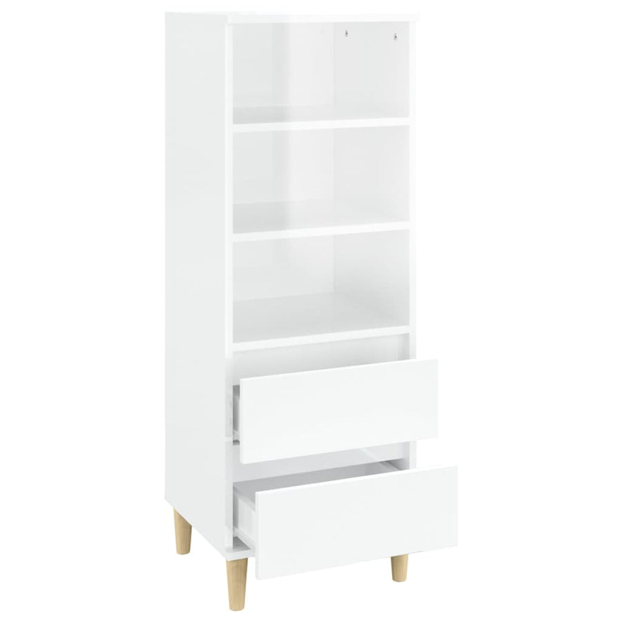 Hoge Kast 40X36X110 Cm Bewerkt Hout Wit