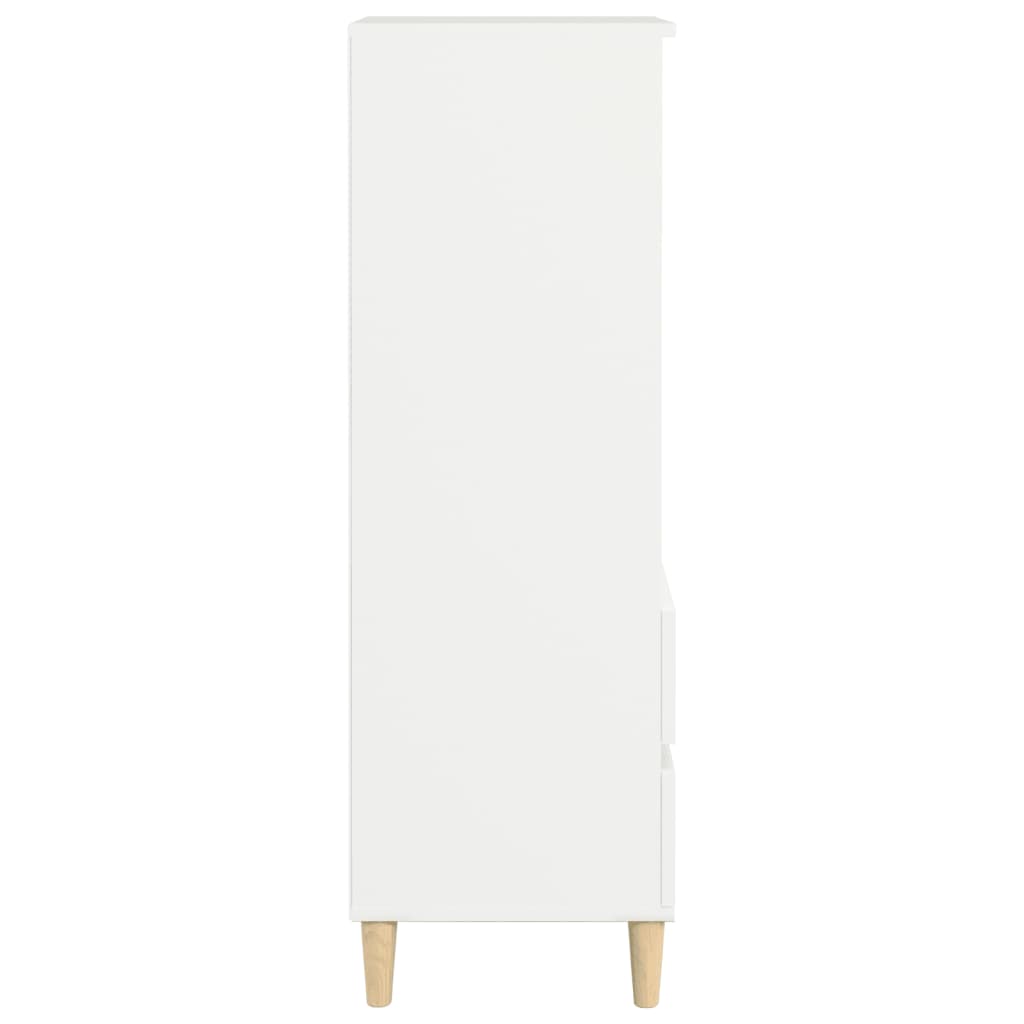 Hoge Kast 40X36X110 Cm Bewerkt Hout Wit