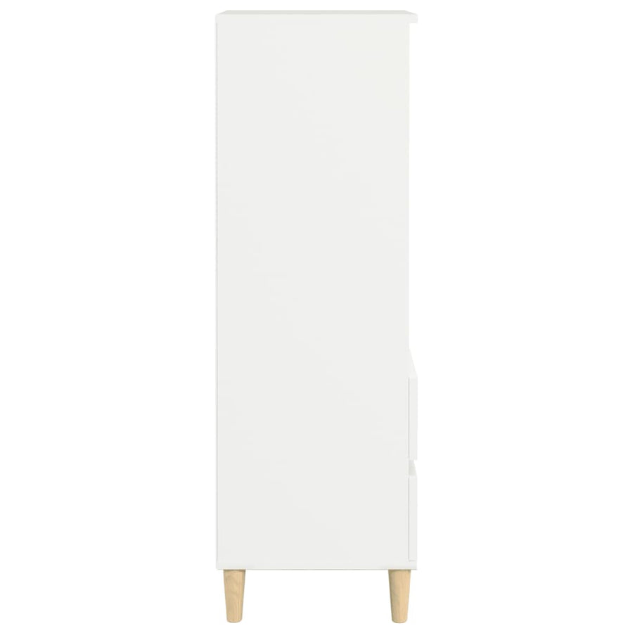 Hoge Kast 40X36X110 Cm Bewerkt Hout Wit