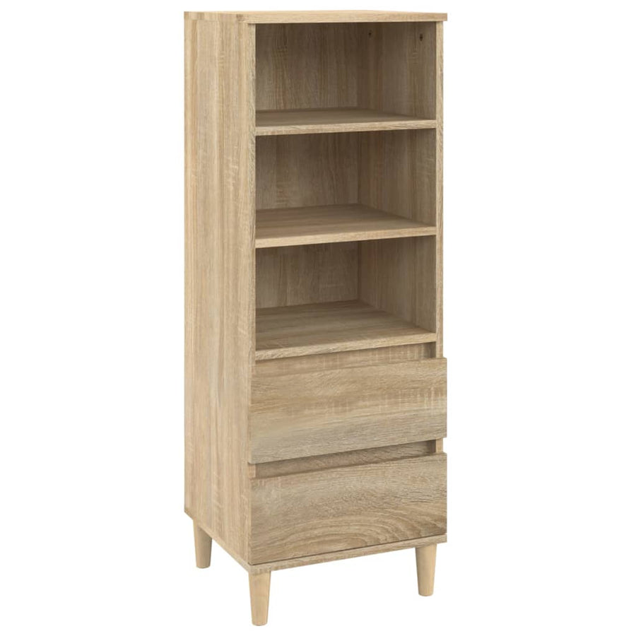 Hoge kast 40x36x110 cm bewerkt hout sonoma eiken