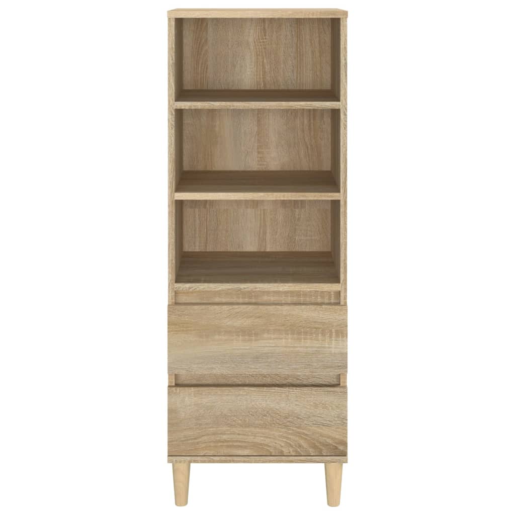 Hoge kast 40x36x110 cm bewerkt hout sonoma eiken