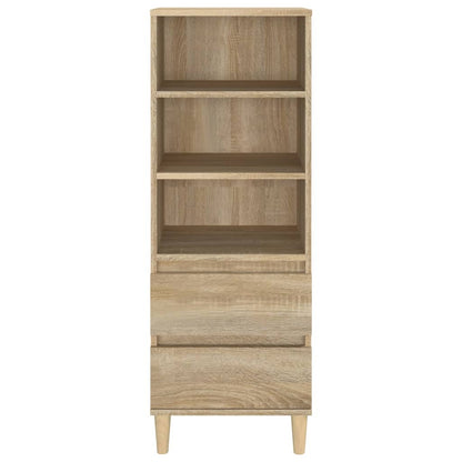 Hoge kast 40x36x110 cm bewerkt hout sonoma eiken