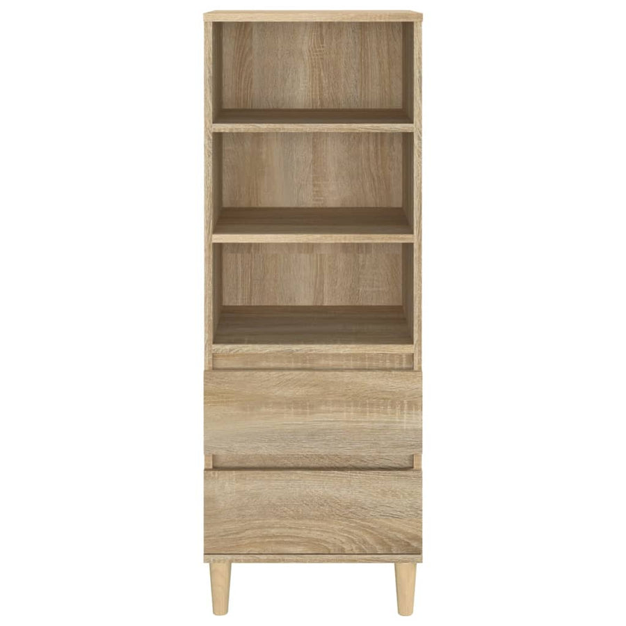 Hoge kast 40x36x110 cm bewerkt hout sonoma eiken