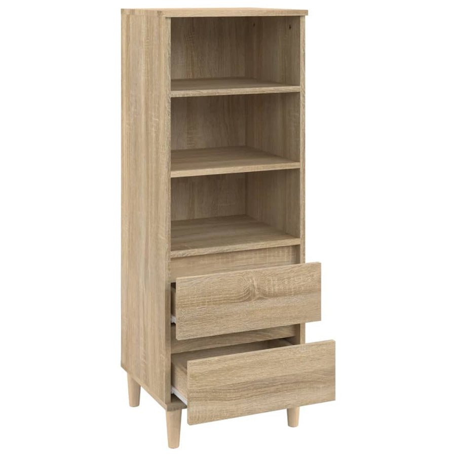 Hoge kast 40x36x110 cm bewerkt hout sonoma eiken