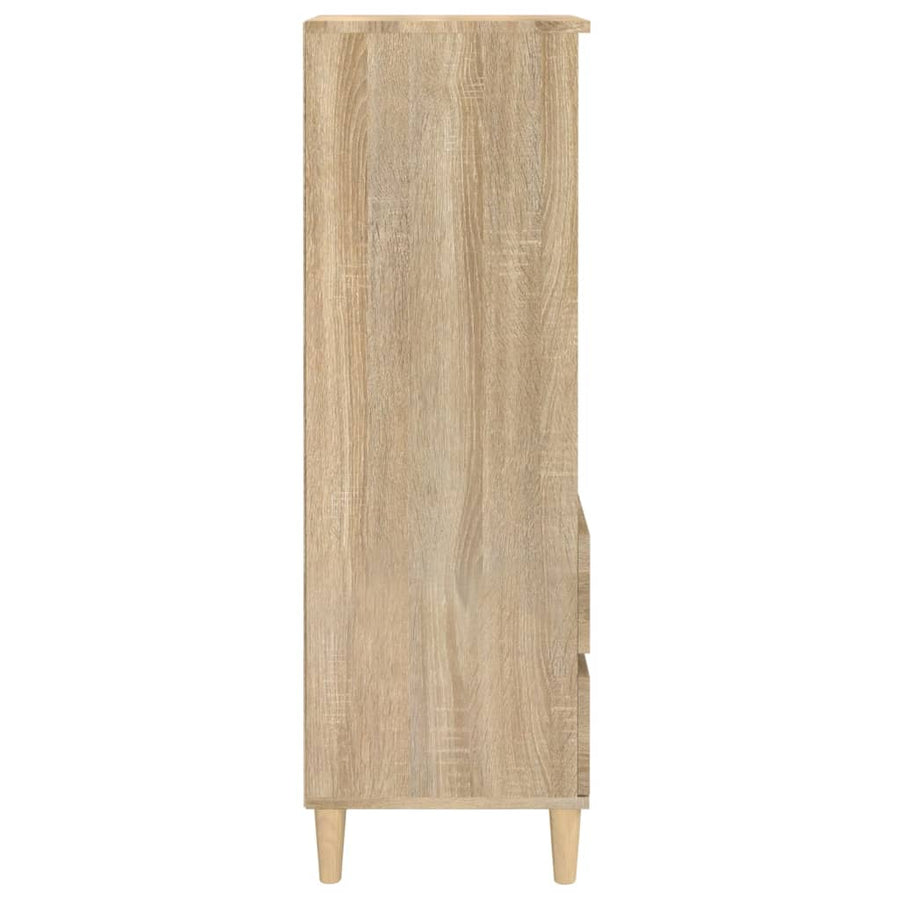 Hoge kast 40x36x110 cm bewerkt hout sonoma eiken