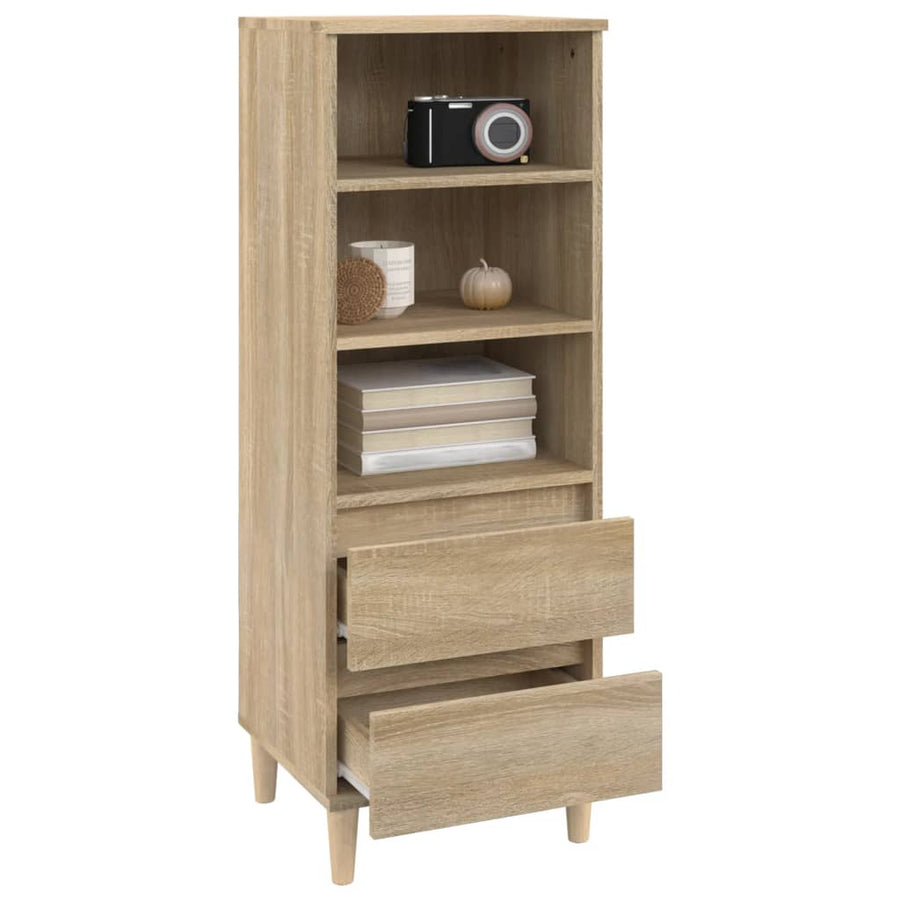 Hoge kast 40x36x110 cm bewerkt hout sonoma eiken