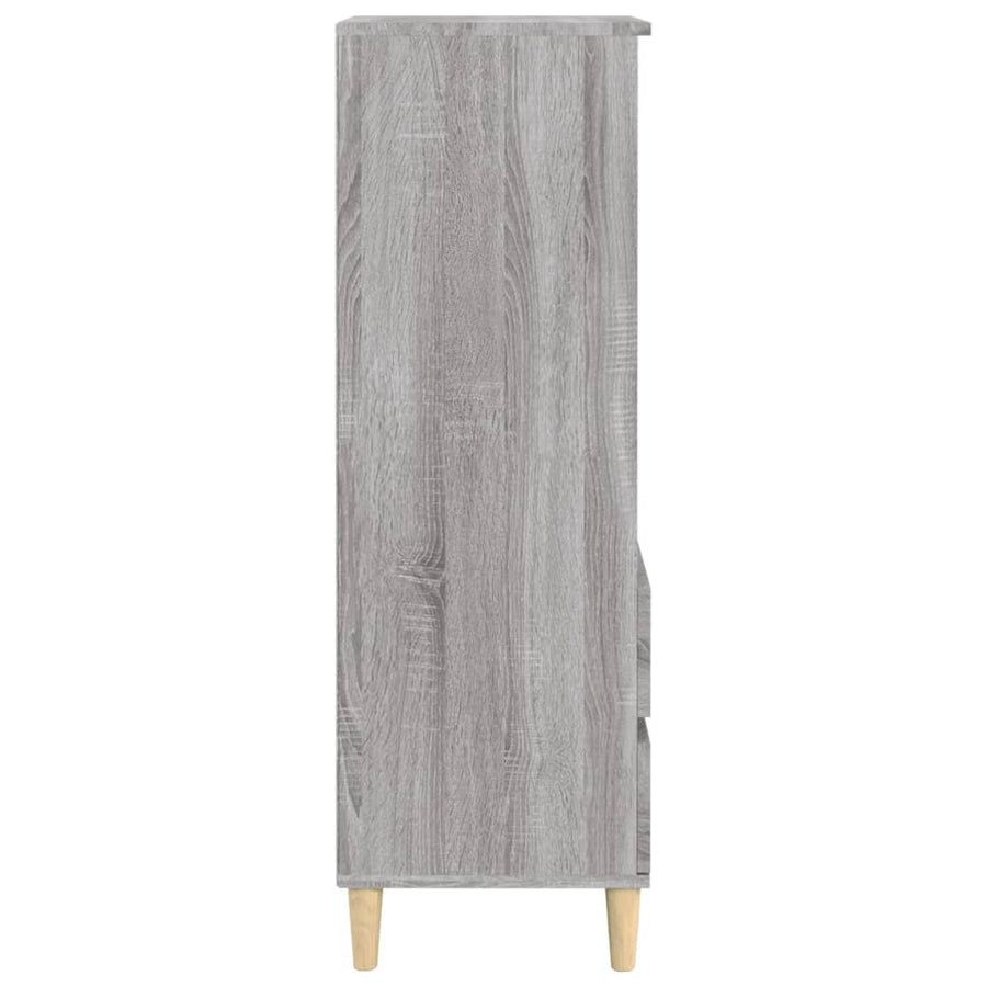 Hoge Kast 40X36X110 Cm Bewerkt Hout Grijs Sonoma