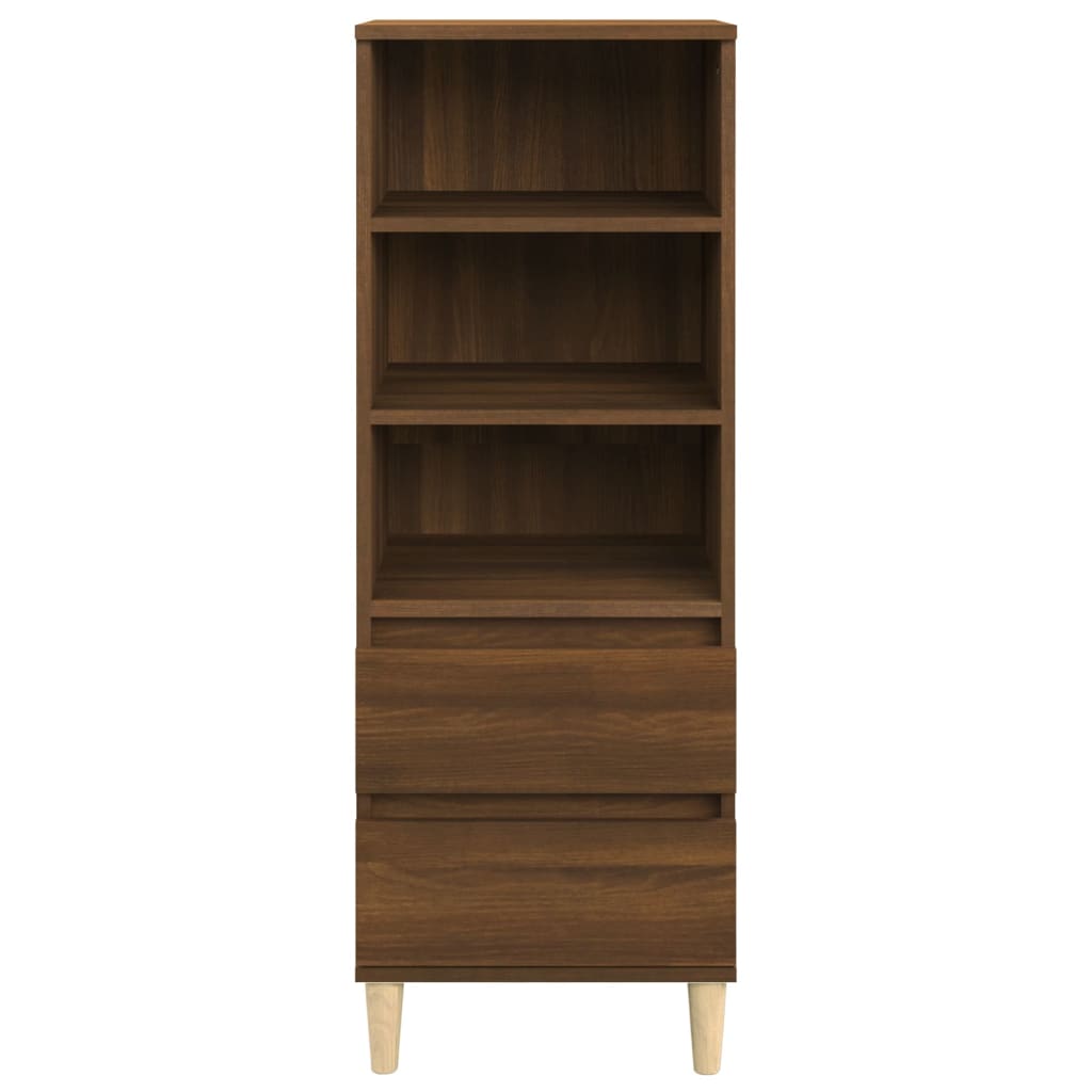 Hoge Kast 40X36X110 Cm Bewerkt Hout Bruineiken