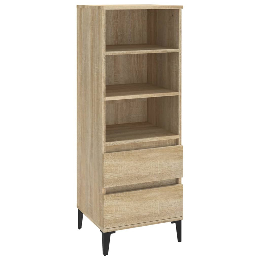 Hoge Kast 40X36X110 Cm Bewerkt Hout Sonoma eiken