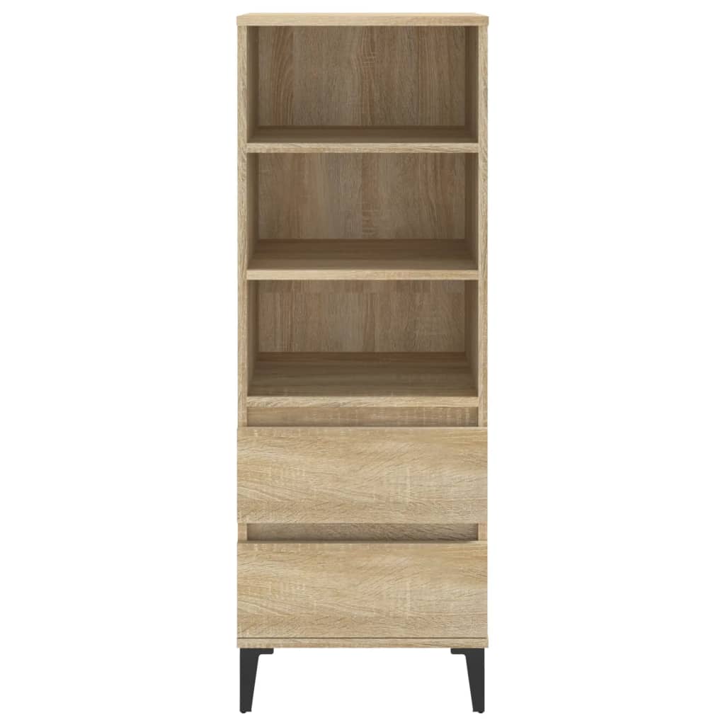 Hoge Kast 40X36X110 Cm Bewerkt Hout Sonoma eiken