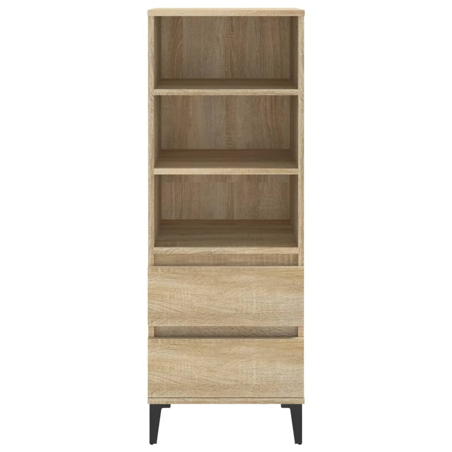 Hoge Kast 40X36X110 Cm Bewerkt Hout Sonoma eiken
