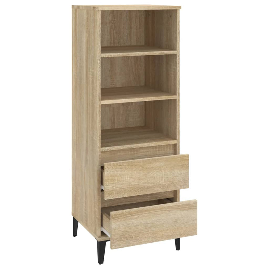 Hoge Kast 40X36X110 Cm Bewerkt Hout Sonoma eiken