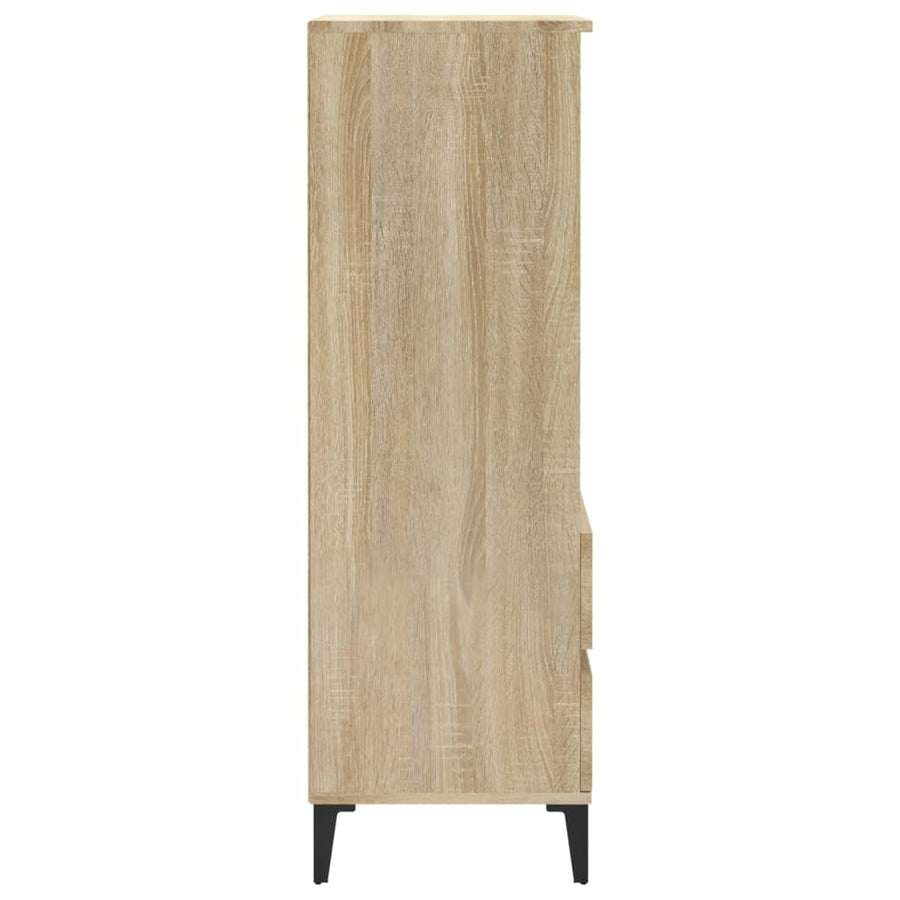 Hoge Kast 40X36X110 Cm Bewerkt Hout Sonoma eiken
