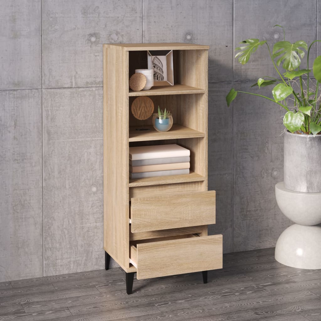 Hoge Kast 40X36X110 Cm Bewerkt Hout Sonoma eiken