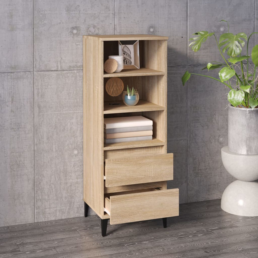 Hoge Kast 40X36X110 Cm Bewerkt Hout Sonoma eiken
