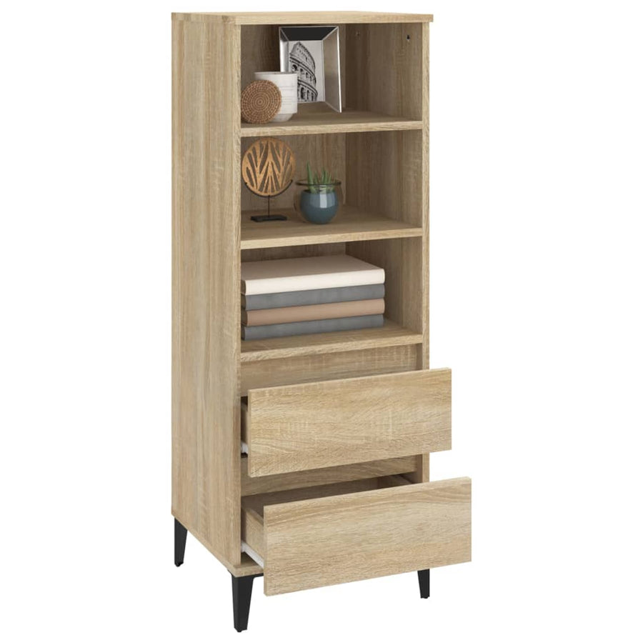 Hoge Kast 40X36X110 Cm Bewerkt Hout Sonoma eiken