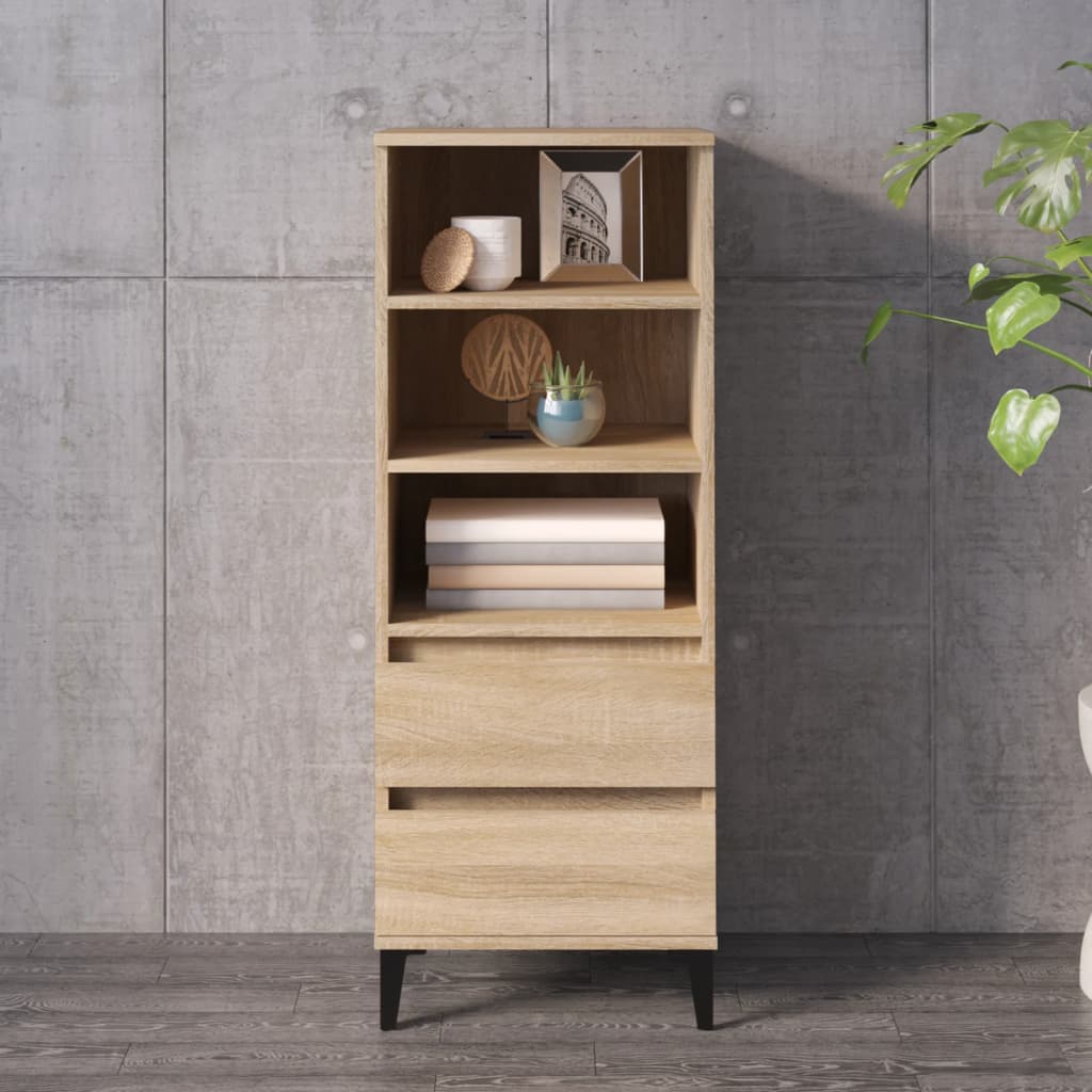 Hoge Kast 40X36X110 Cm Bewerkt Hout Sonoma eiken