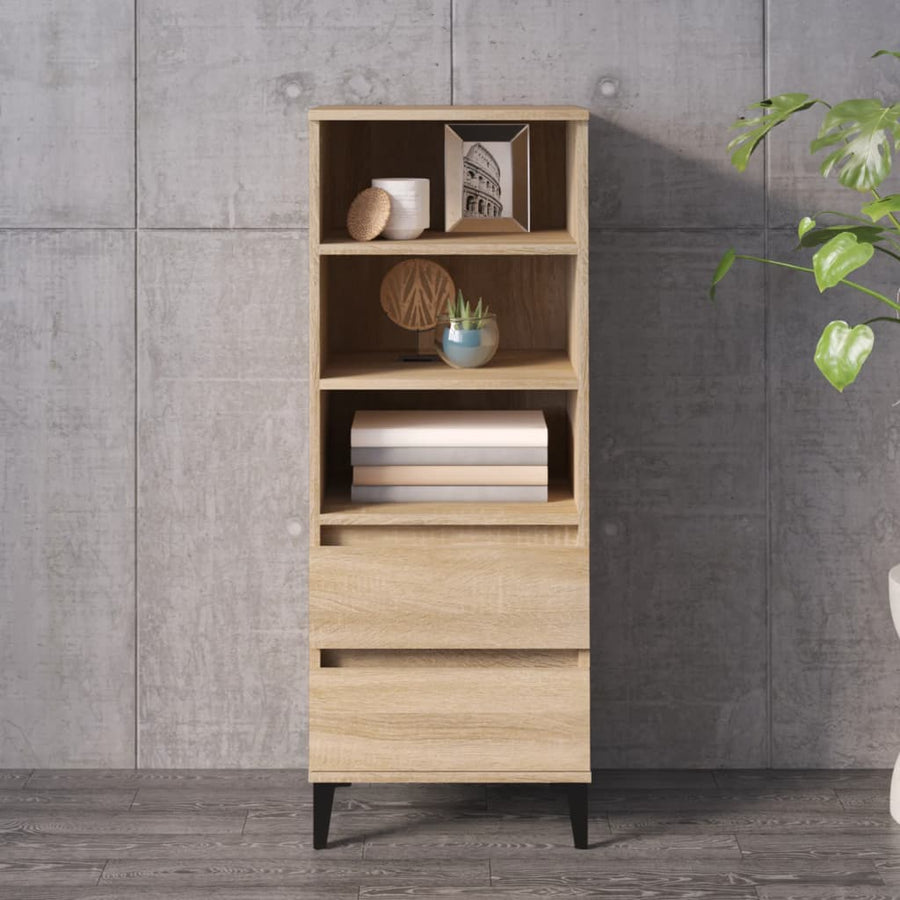 Hoge Kast 40X36X110 Cm Bewerkt Hout Sonoma eiken