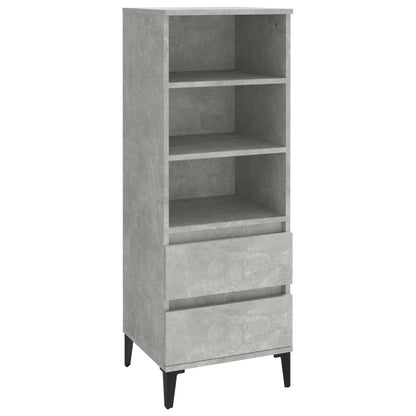Hoge Kast 40X36X110 Cm Bewerkt Hout Betongrijs