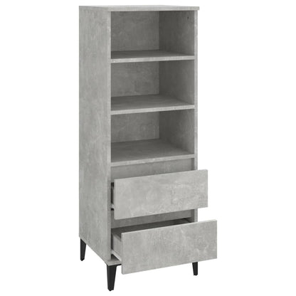 Hoge Kast 40X36X110 Cm Bewerkt Hout Betongrijs