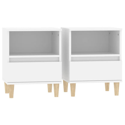 Nachtkastjes 2 St 40X35X50 Cm Wit