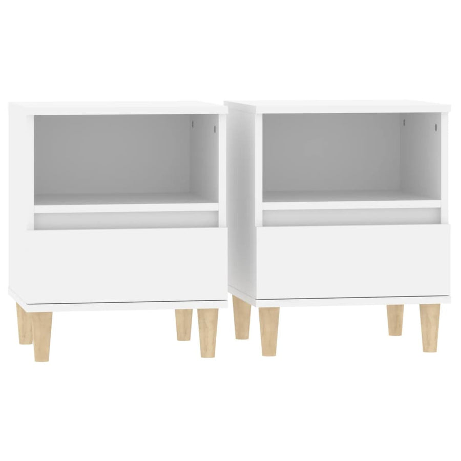 Nachtkastjes 2 St 40X35X50 Cm Wit