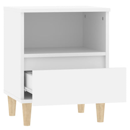 Nachtkastjes 2 St 40X35X50 Cm Wit