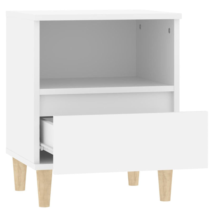 Nachtkastjes 2 St 40X35X50 Cm Wit